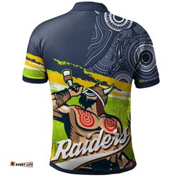 Raiders 2022 Custom Aboriginal Polo Shirt - The Indigenous Viking Soul