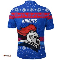 Newcastle Knights Polo Shirt Christmas Simple Style