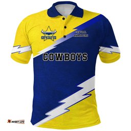 Laramba Cowboys Football Club Polo Shirt Simple Style - Gold