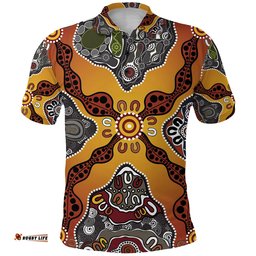 Aboriginal Art Special Vibes Polo Shirt Indigenous