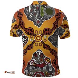 Aboriginal Art Special Vibes Polo Shirt Indigenous
