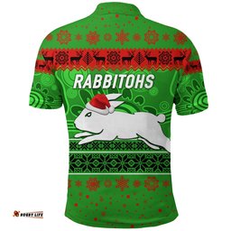 South Sydney Rabbitohs Polo Shirt Christmas Simple Style - Green
