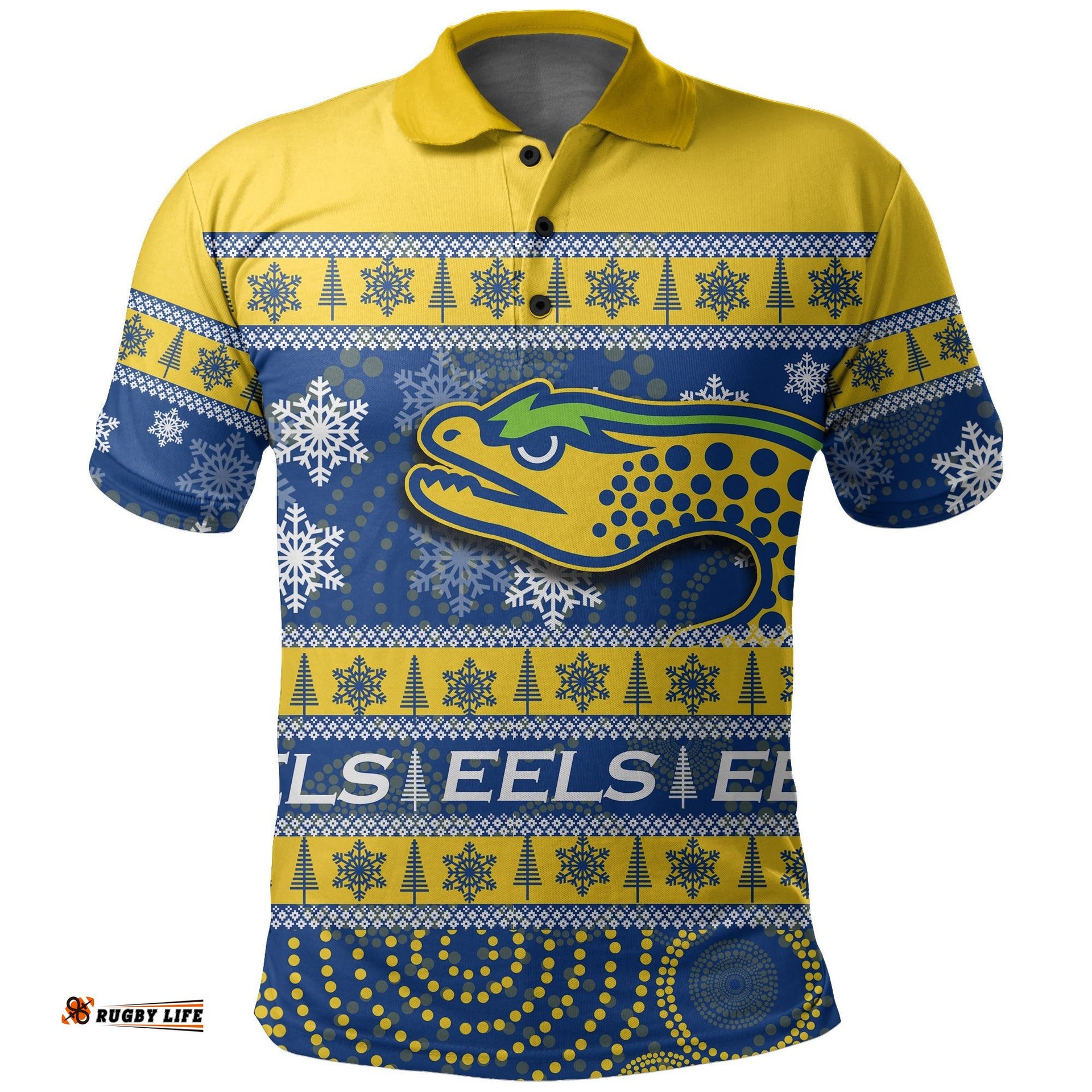 Parramatta Eels Polo Shirt Christmas 2021