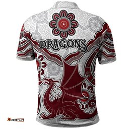St.George Rugby Polo Shirt - Custom Aboriginal St. George Polo Shirt