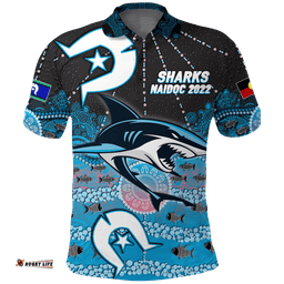 Sharks Rugby NAIDOC 2022 Aboriginal Polo Shirt -