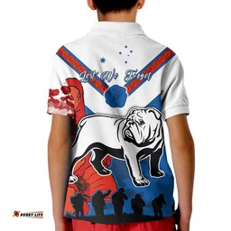 Bulldogs Anzac Day Polo Shirt Poppy Lest We Forget