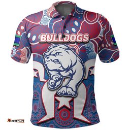 Custom Personalised Bulldogs Australian Football Torres Strait Islanders Mix Aboriginal Polo Shirt