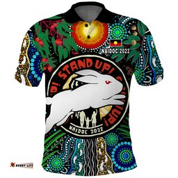 Rabbitohs NAIDOC Week 2022 Polo Shirt Aboriginal Get Up