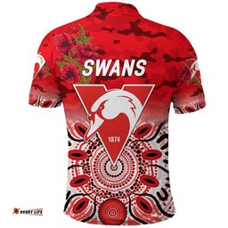 Sydney Swans ANZAC Polo Shirt Indigenous Vibes