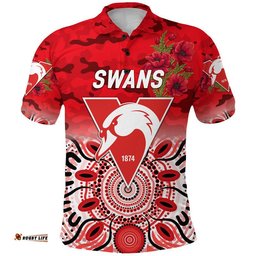 Sydney Swans ANZAC Polo Shirt Indigenous Vibes