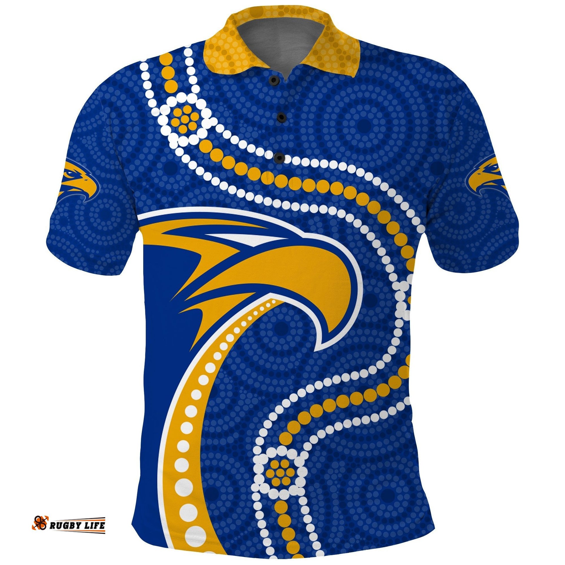 GURINDJI EAGLES Australia Football Polo Shirt Eagles Indigenous Ver.02