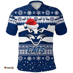 Custom Personalised Geelong Cats Polo Shirt Christmas Simple Style