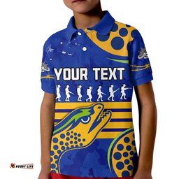 Custom Personalised Eels Anzac 2022 Polo Shirt Lest We Forget