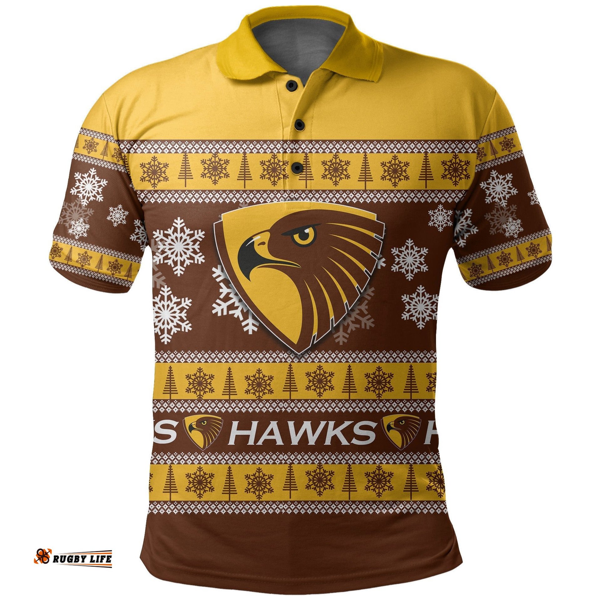 Hawks Polo Shirt Christmas 2021 Style