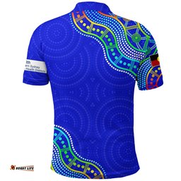NSW Local Health District Polo Shirt Mix Aboriginal Version 02 Blue
