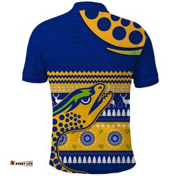 Custom Personalised Eels Indigenous Polo Shirt Parramatta Christmas