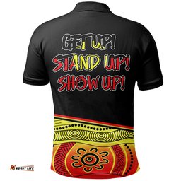Naidoc Week 2022 Polo Shirt Aboriginal Flag