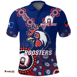 Roosters Rugby NAIDOC 2022 Aboriginal Polo Shirt -