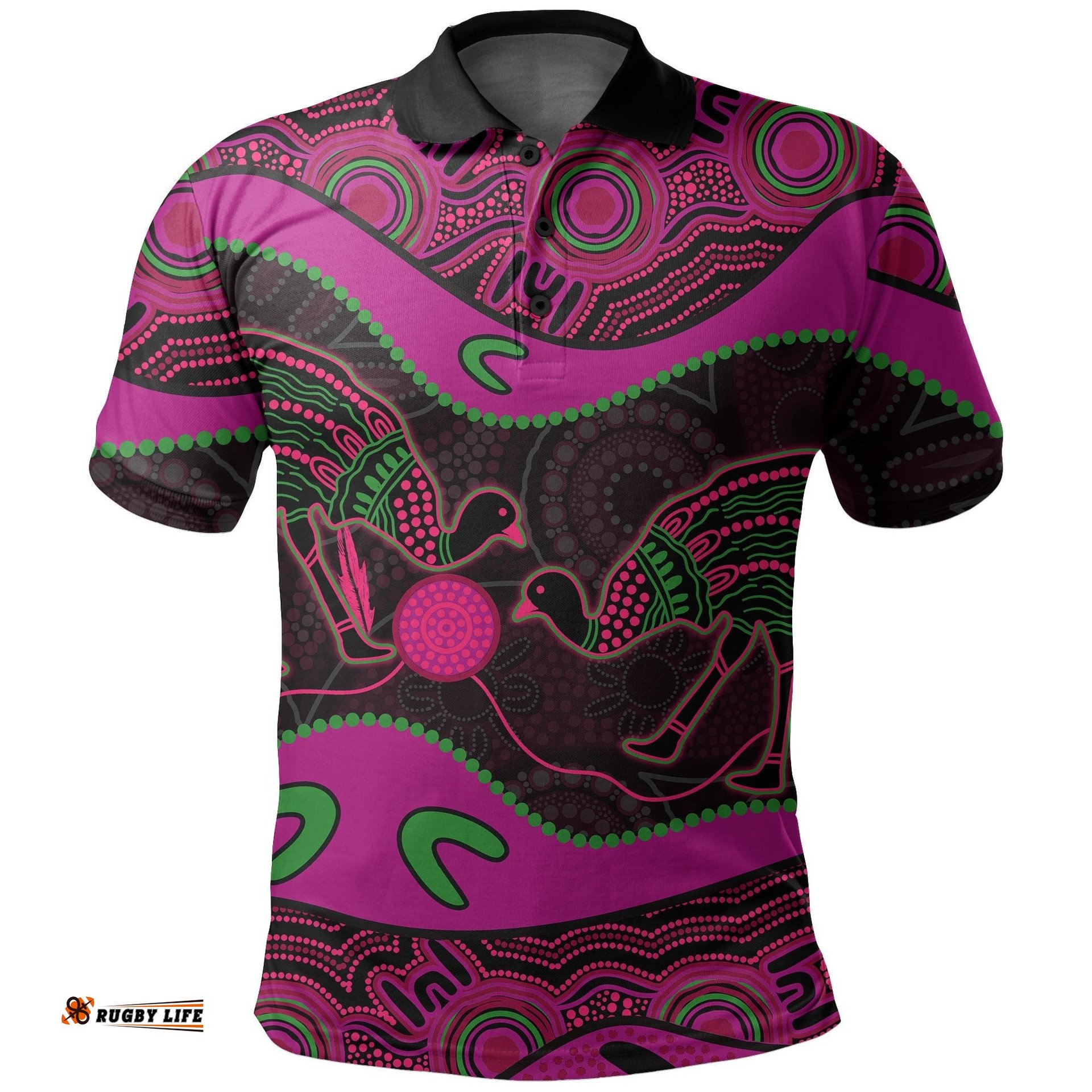 Emu Aboriginal Polo Shirt Style No.4