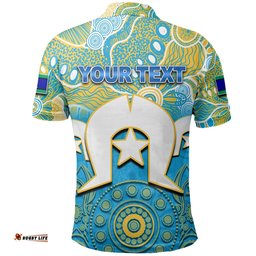 Custom Personalised Titans Torres Strait Islanders Mix Aboriginal Polo Shirt