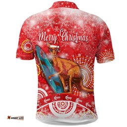 Australia Kangaroo Christmas Polo Shirt Original Style - Red