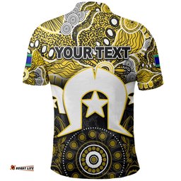 Custom Personalised Tigers Australian Football Torres Strait Islanders Mix Aboriginal Polo Shirt