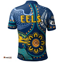Custom PersonalisedAustralia Rugby Polo Shirt - Indigenous Parramatta Eels
