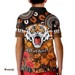 Wests Tigers Anzac 2022 Polo Shirt Aboriginal Lest We Forget