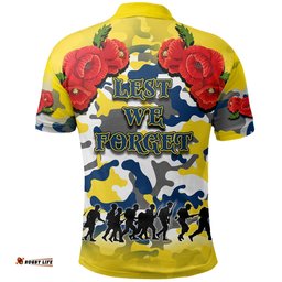 Anzac Day Polo Shirt Cowboys Army Style No.2