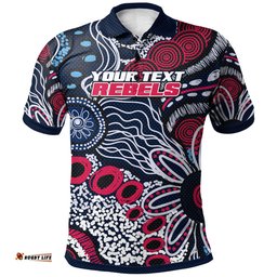 Rebels Rugby Polo Shirt - Custom Aboriginal Rebels Polo Shirt