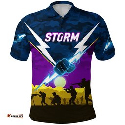 Storm ANZAC Polo Shirt Simple Style