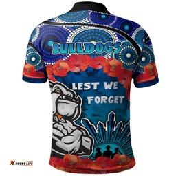 Bulldogs Rugby Polo Shirt - Aussie Anzac Bulldogs Polo Shirt RLT13