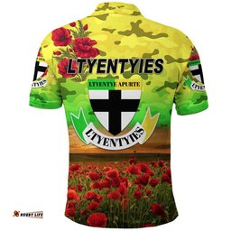 Ltyentye Apurte ANZAC Polo Shirt Poppy Vibes - Ltyentyies