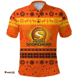 Custom Personalised Perth Scorchers Polo Shirt Christmas Simple Style