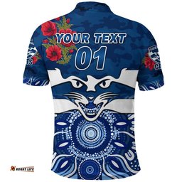 Custom Personalised GeelongCats ANZAC Polo Shirt Indigenous Vibes