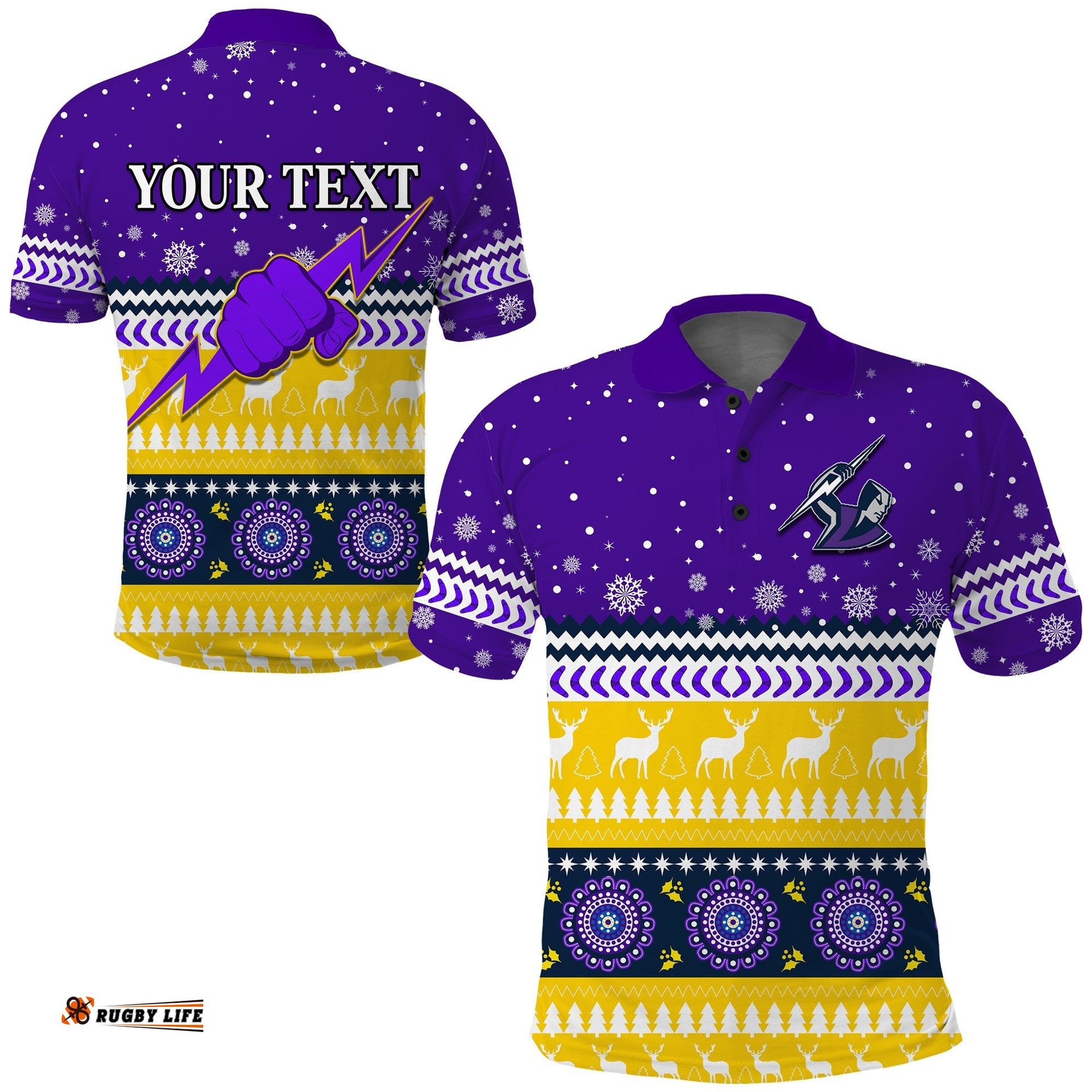 Custom Personalised Storm Polo Shirt Christmas Melbourne