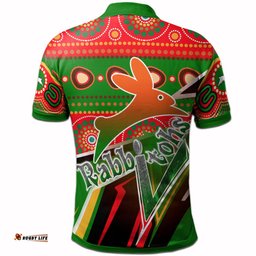 Rabbitohs Rugby Polo Shirt - Indigenous Rabbitohs Soul RLT13