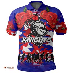 Anzac Day Polo Shirt Knights Army Style
