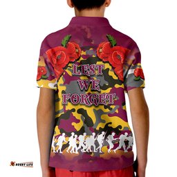 Anzac Day Polo Shirt Broncos Army Style No.2