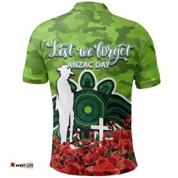 Canberra Raiders Polo Shirt Anzac Day Poppy Flowers With Army Patterns