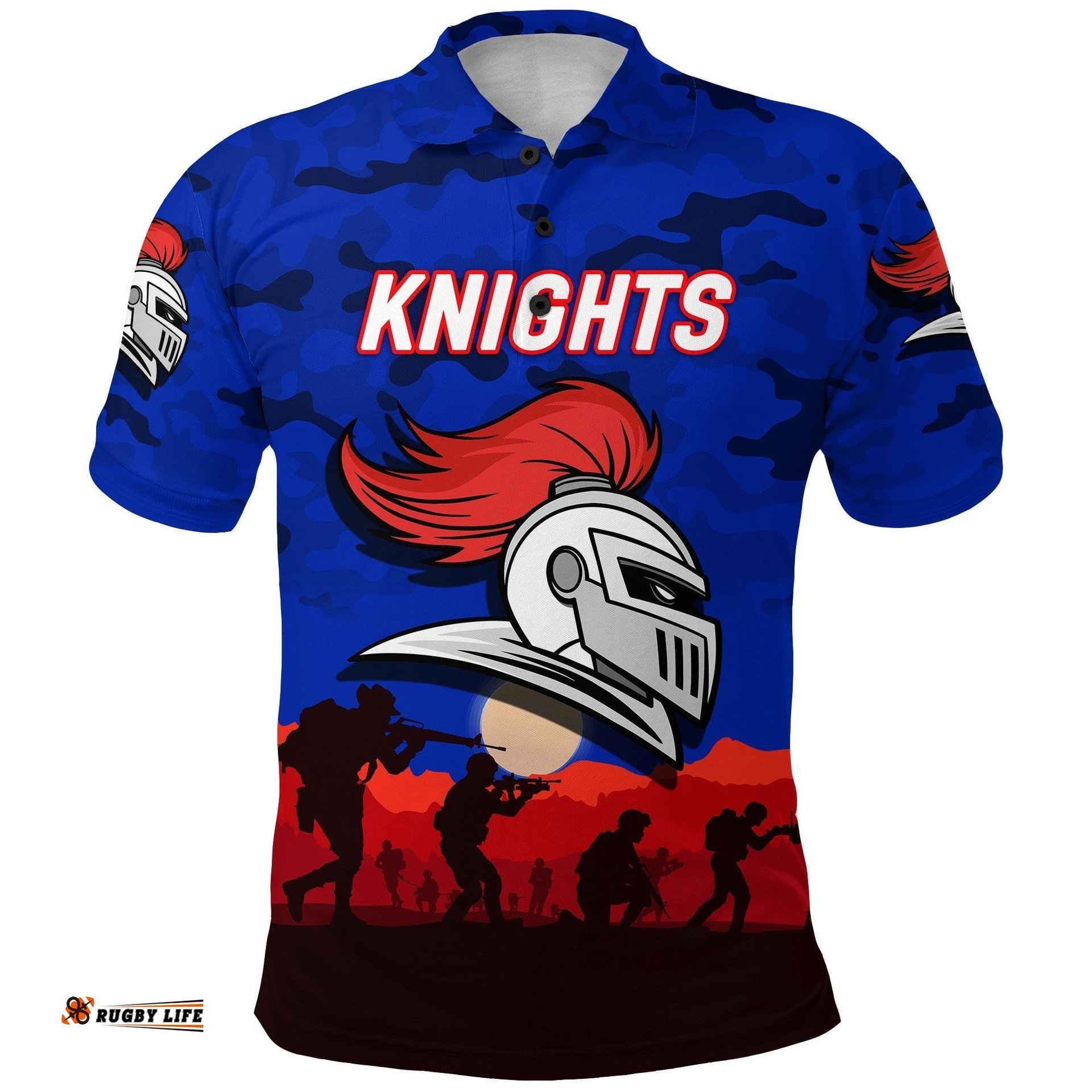 Newcastle Knights ANZAC 2022 Polo Shirt Simple Style