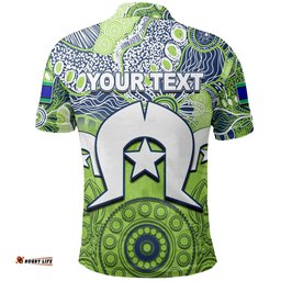 Custom Personalised Raiders Torres Strait Islanders Mix Aboriginal Polo Shirt