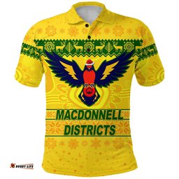 MacDonnell Districts Polo Shirt Christmas Simple Style
