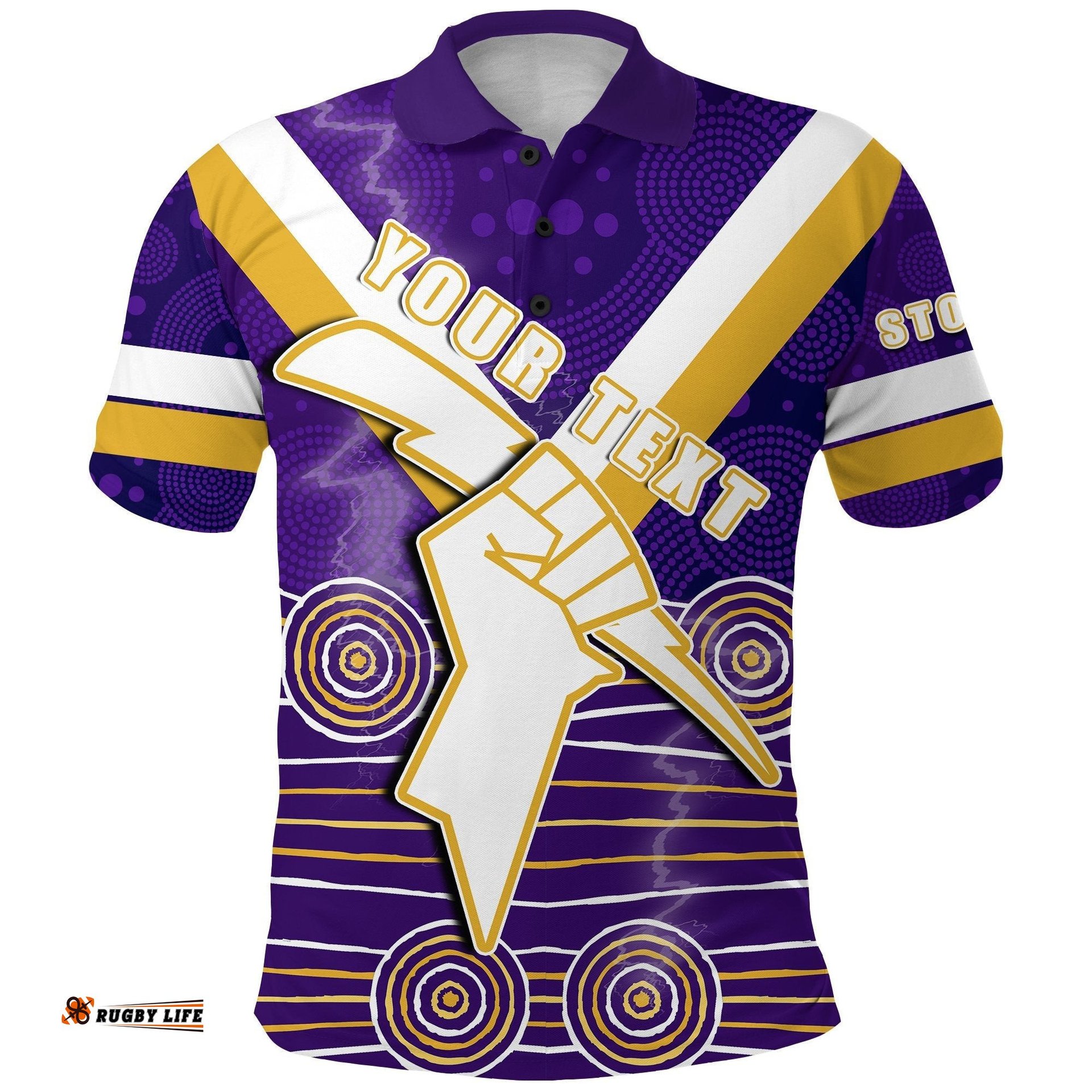 Custom Personalised Storm Polo Shirt Indigenous Melbourne