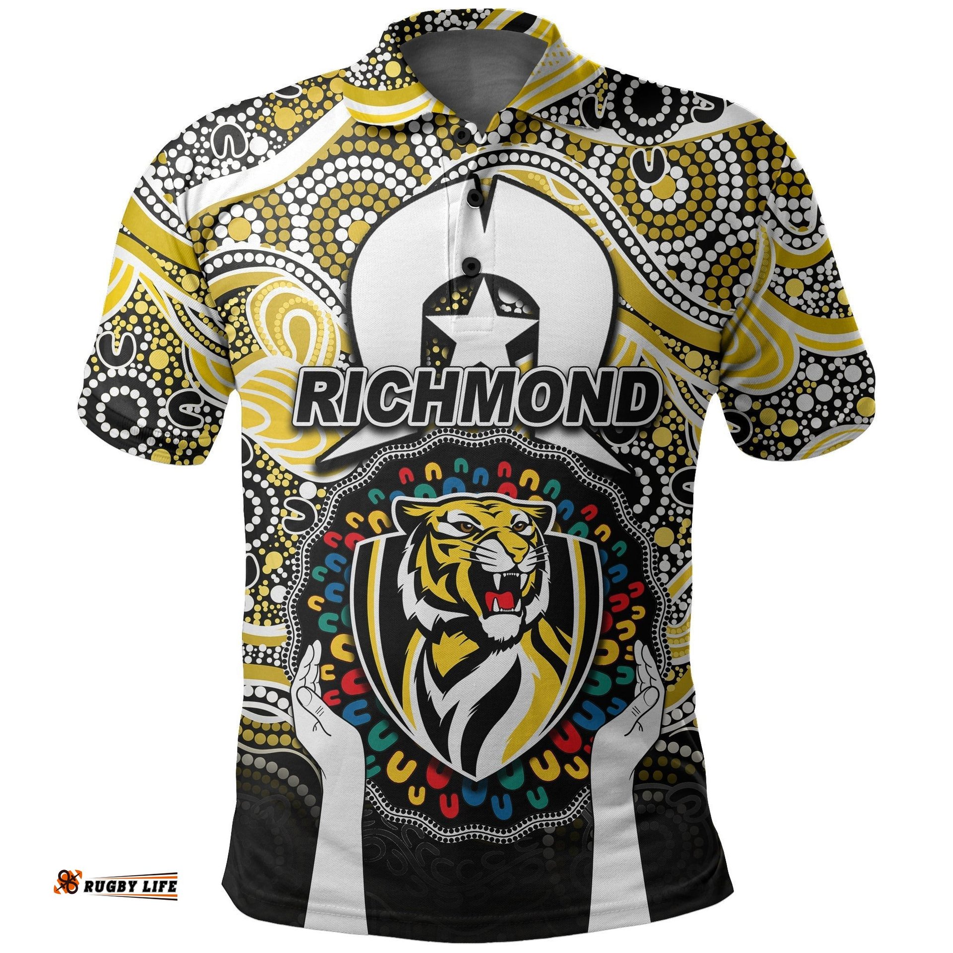 Tigers Australian Football Polo Shirt NAIDOC Week 2022