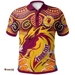 Broncos 2022 Rugby Custom Polo Shirt - Indigenous Super Broncos RLT13