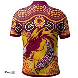 Broncos 2022 Rugby Custom Polo Shirt - Indigenous Super Broncos RLT13