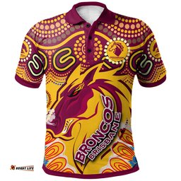 Broncos 2022 Rugby Custom Polo Shirt - Indigenous Super Broncos RLT13