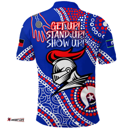 Knights Rugby NAIDOC 2022 Aboriginal Polo Shirt -