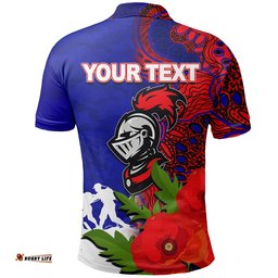 Custom PersonalisedKnights Anzac Day Aboriginal Mix Army Patterns Polo Shirt